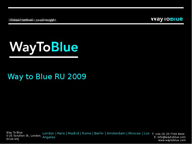 Way to blue