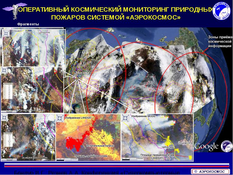 Космос мониторинг пожаров