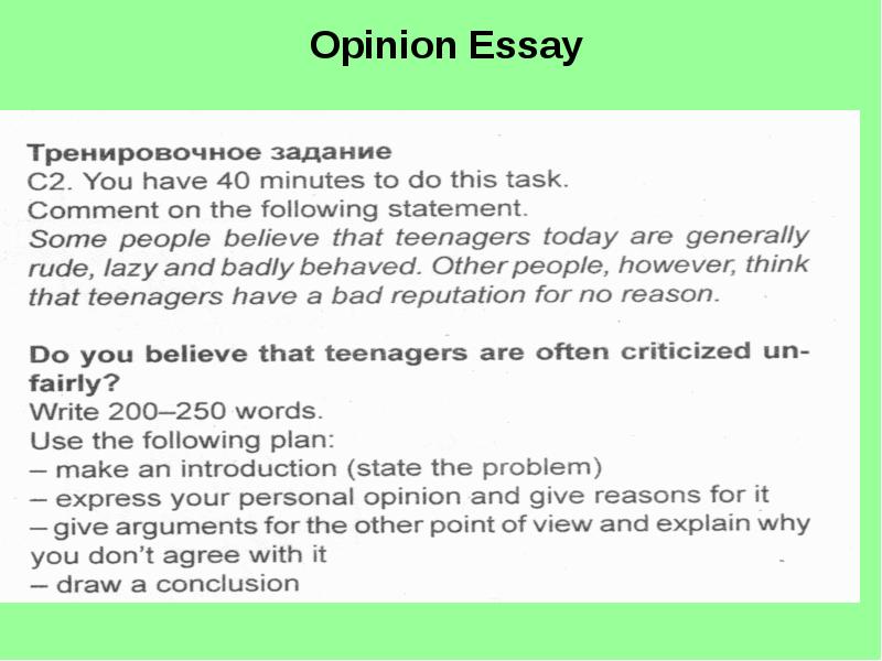 Образец opinion essay егэ