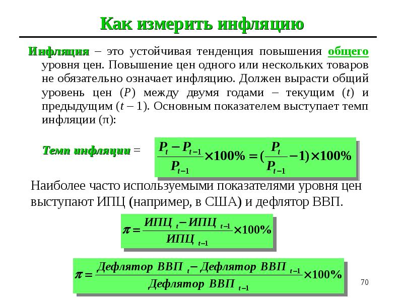 Инфляция это рост общего уровня цен