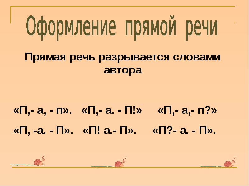 Правила прямой речи схема