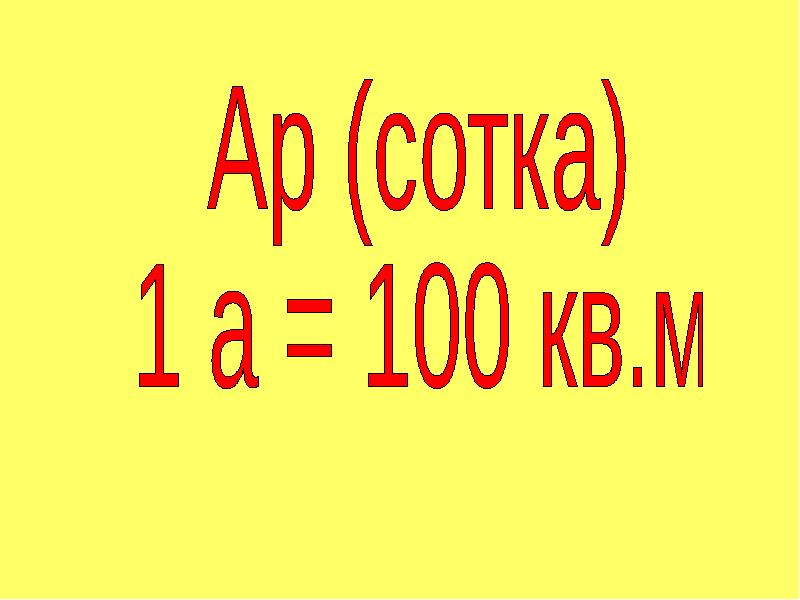 Ар и гектар 4 класс презентация перспектива