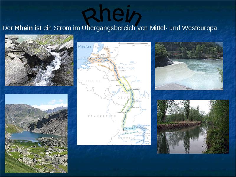 Der rhein kommt aus den