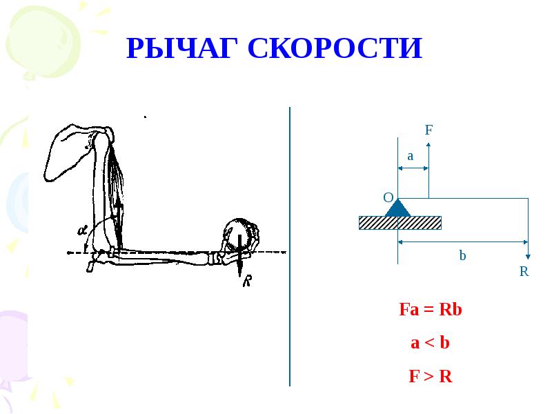 Рассказывая о рычаге девочка нарисовала схему