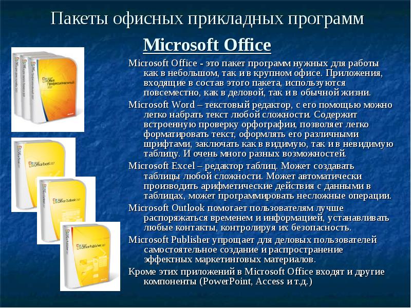 В пакете ms office для создания презентаций предназначена программа ms