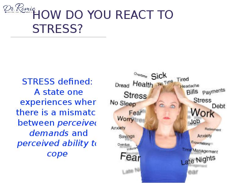 How to cope with stress