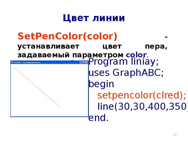 Графика в паскаль презентация