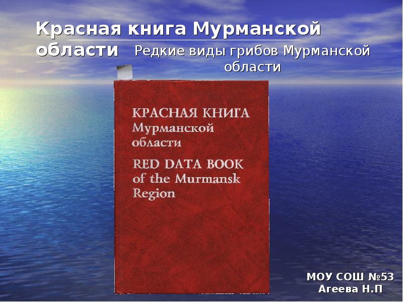 Проект красная книга мурманской области