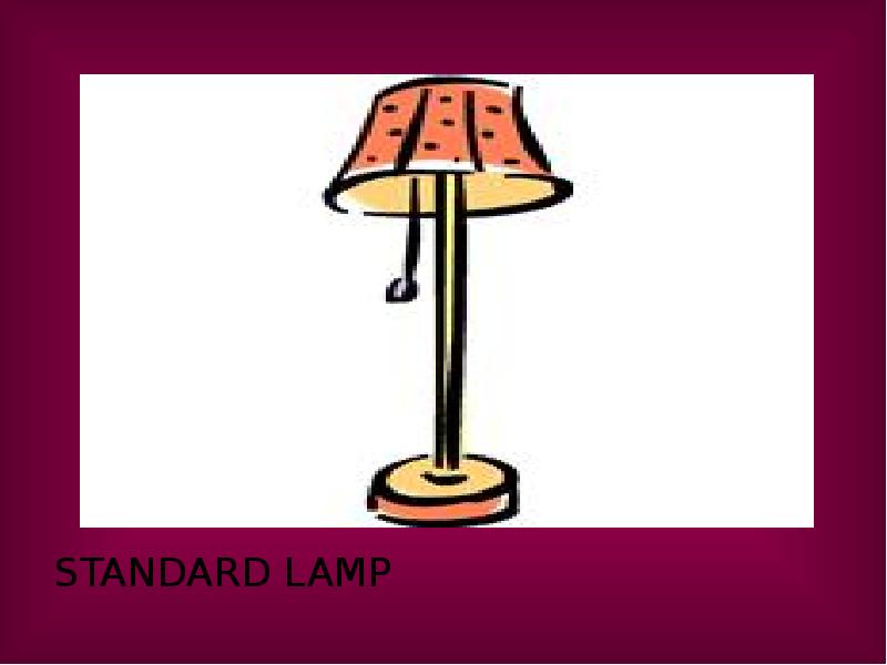 Standard lamp перевод