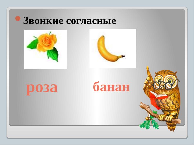 Презентация как отличить глухой согласный звук от звонкого 1 класс