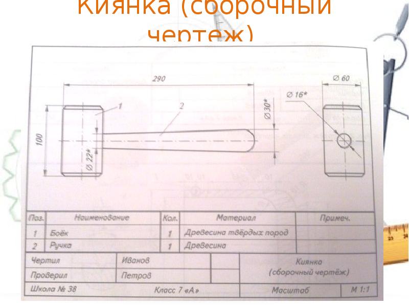 Проект по технологии 5 класс молоток