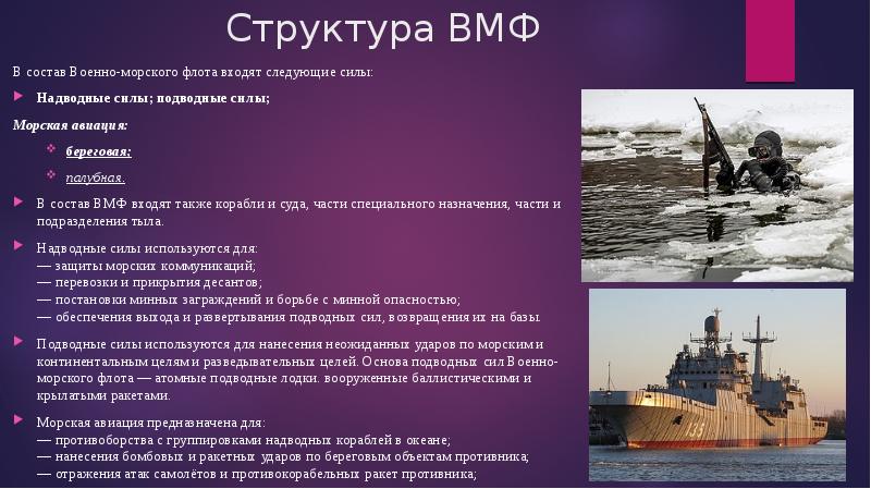 Состав вмф