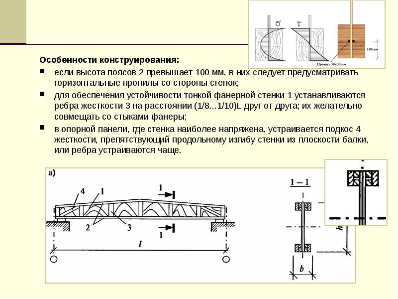 Какие применяются схемы укрепления стенок балки ребрами жесткости