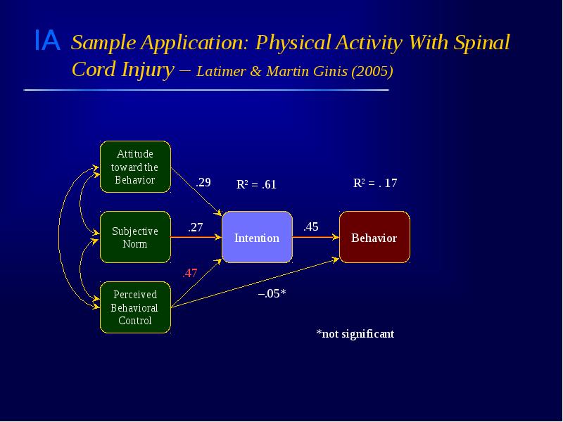 Sample Application: Physical Activity With Spinal Cord Injury – Latimer &