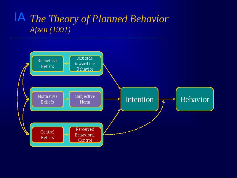 The Theory of Planned Behavior Ajzen (1991)