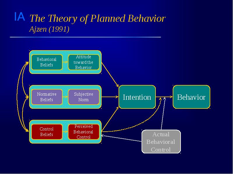 The Theory of Planned Behavior Ajzen (1991)