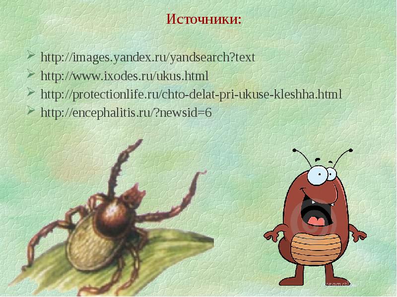 Клещ смешной рисунок