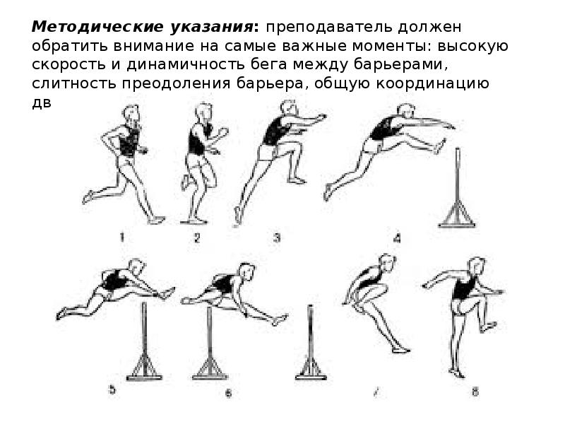 Совершенствование техники барьерного бега план конспект