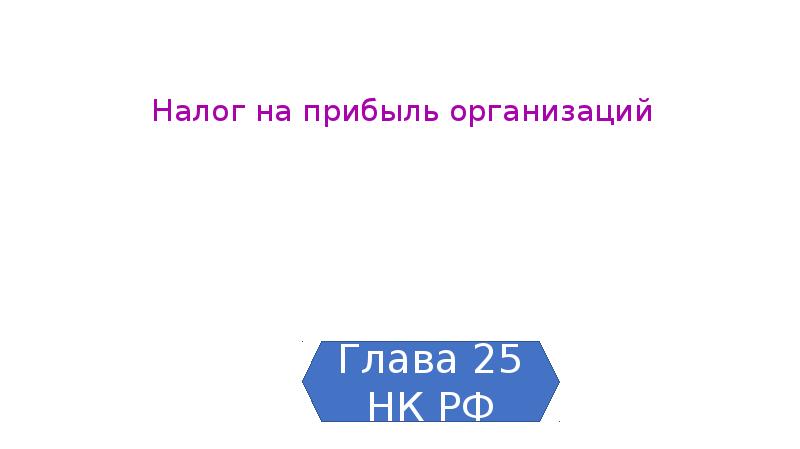 Налог на прибыль организаций презентация