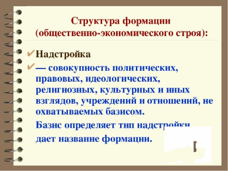 Совокупность политических. Структура общественной формации. Базис надстройка общественно-экономическая формация. Структура формации в философии. Формация Базис надстройка по к.Марксу.