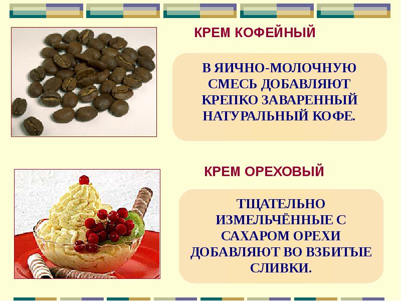 Крем ореховый схема приготовления