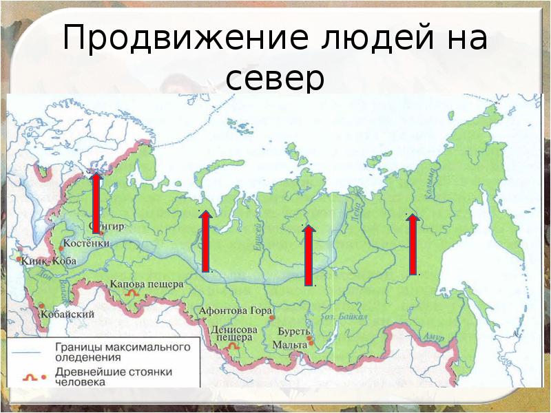 Какие стоянки древних людей на территории