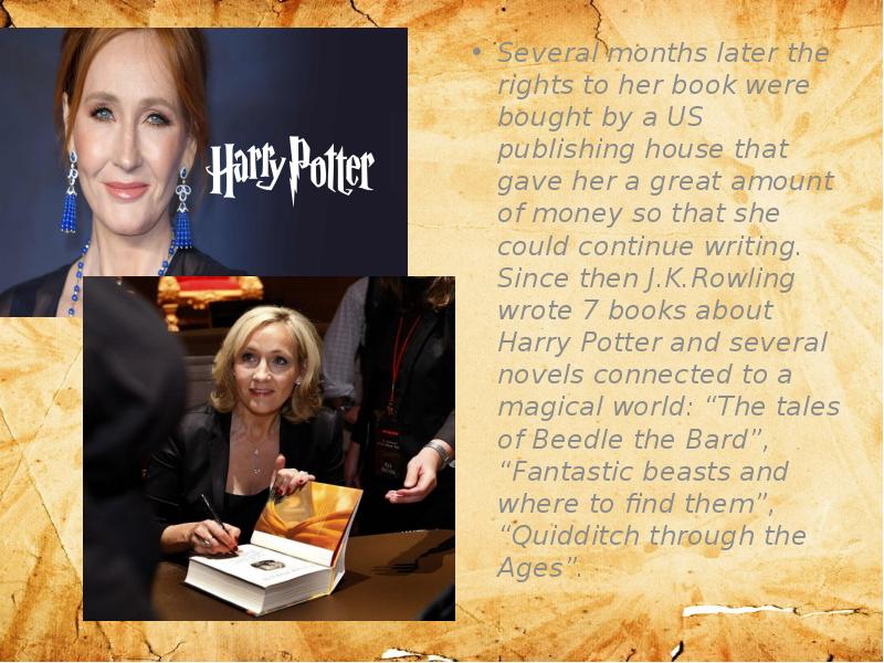 Joanne rowling презентация на английском