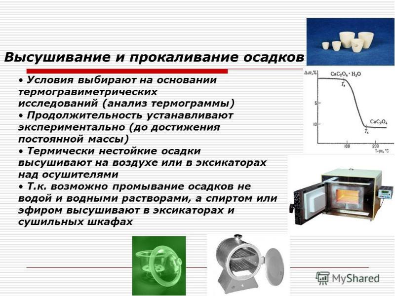 Гравиметрический анализ презентация