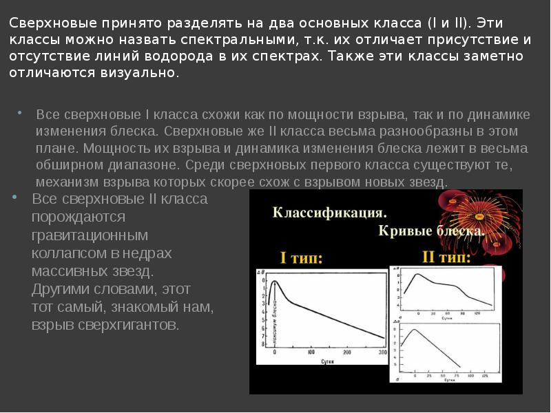 Новые и сверхновые звезды проект