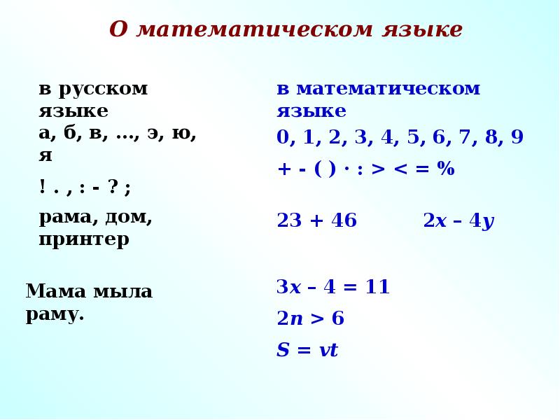 Математический язык