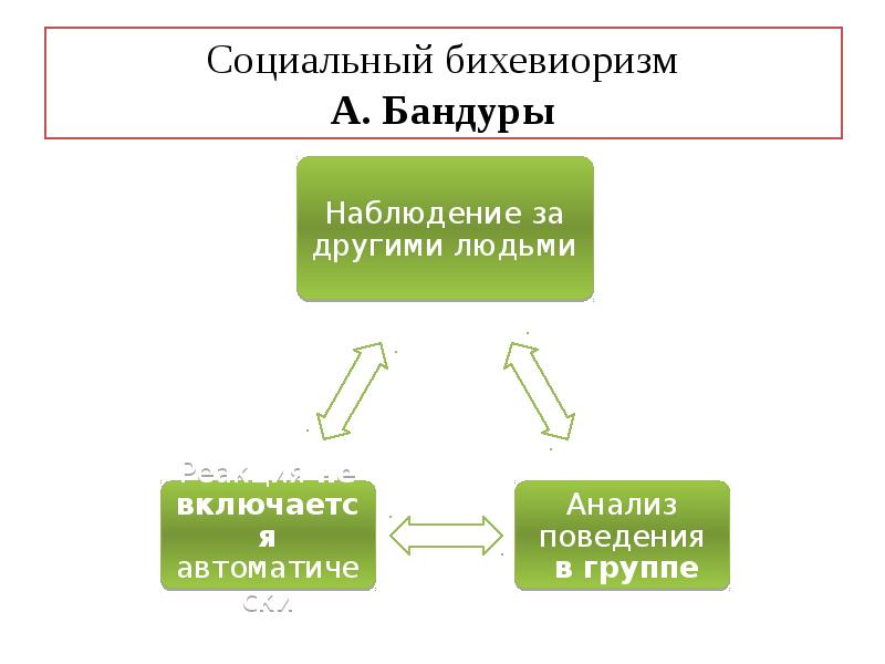 По какой схеме бихевиоризм представляет поведение человека