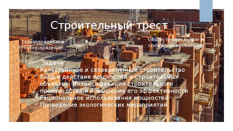 Презентация на тему трест