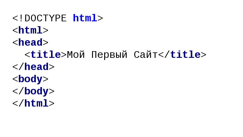 I doctype html