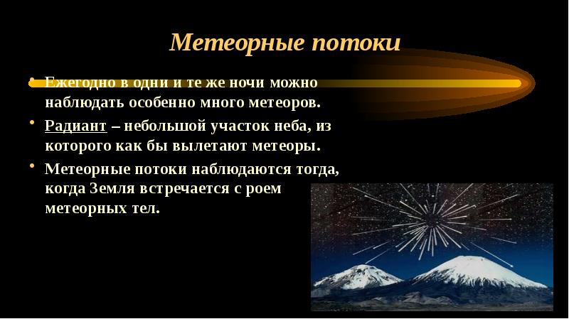 Наблюдение метеорного потока исследовательский проект