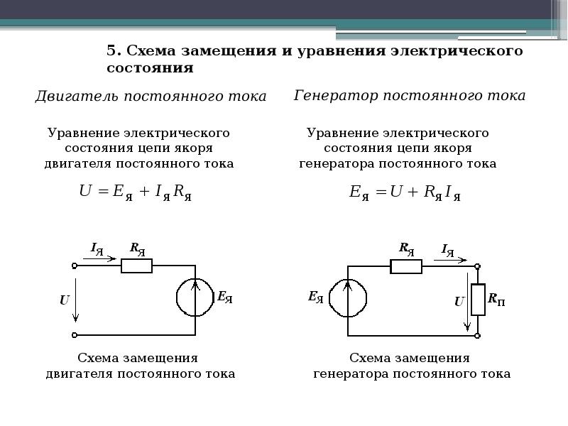 Схема замещения электрической цепи