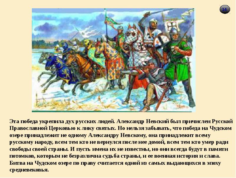 Александр невский ледовое побоище презентация 4 класс