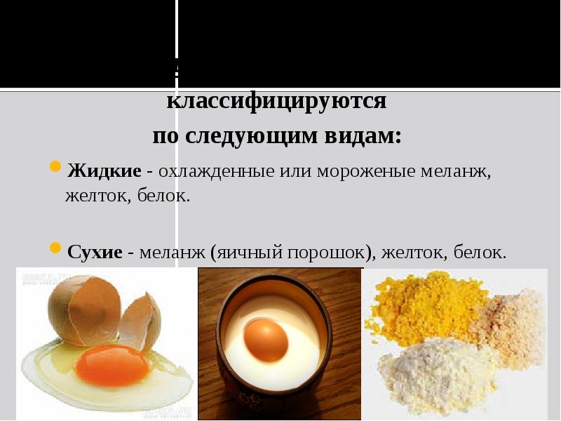 Презентация яйца и яйцепродукты