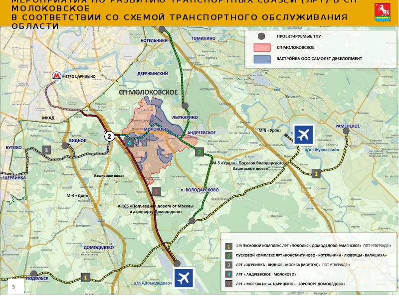 Генеральный план сельского поселения молоковское ленинского муниципального района московской области