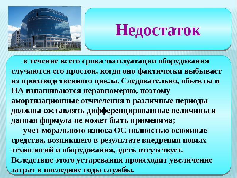 Презентация на тему амортизация