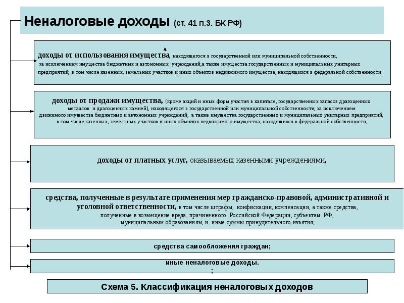 Неналоговые доходы (ст. 41 п.3. БК РФ)