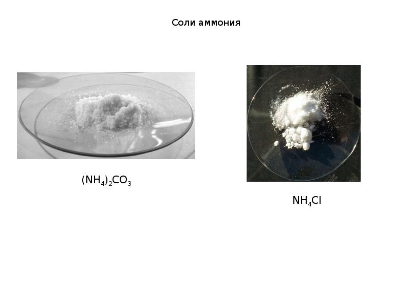 Соли аммония презентация