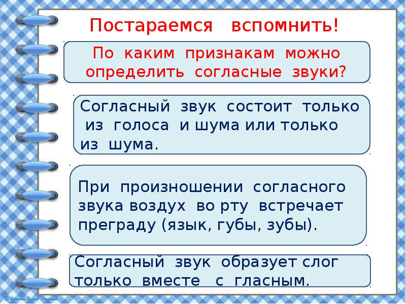 Как отличить согласный звук от гласного звука 1 класс школа россии конспект и презентация