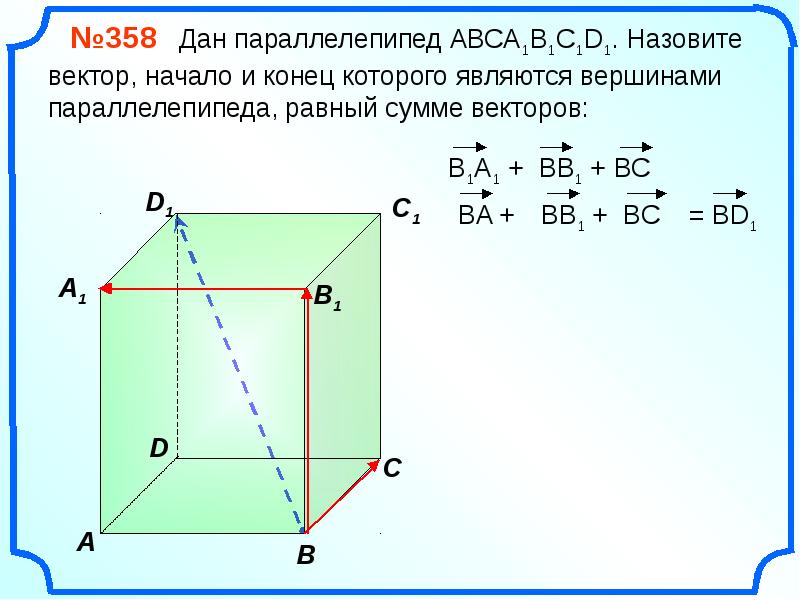 На рисунке 157 изображен параллелепипед авсда1в1с1д1 назовите вектор который получится если отложить