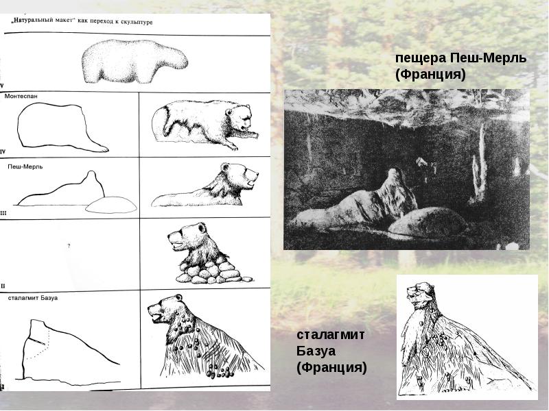 Макаронные рисунки палеолит