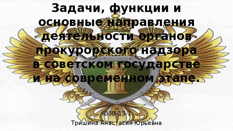 Реферат: Прокурорский надзор за деятельностью правоохранительных органов