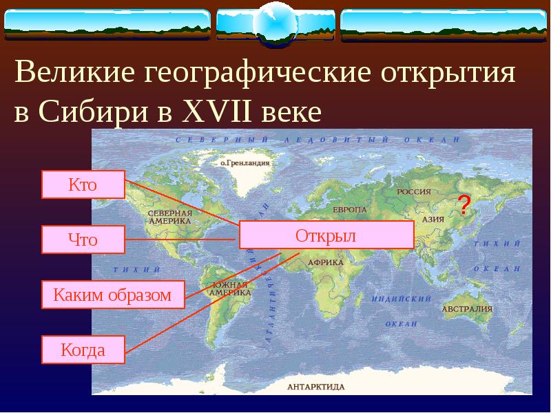 Географические открытия 17 века