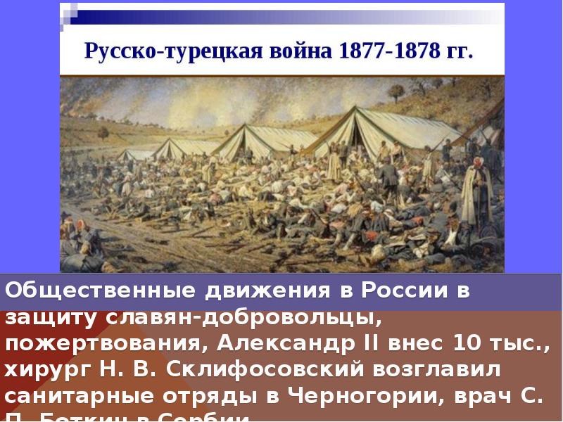 Русско турецкая война 1877 1878 презентация