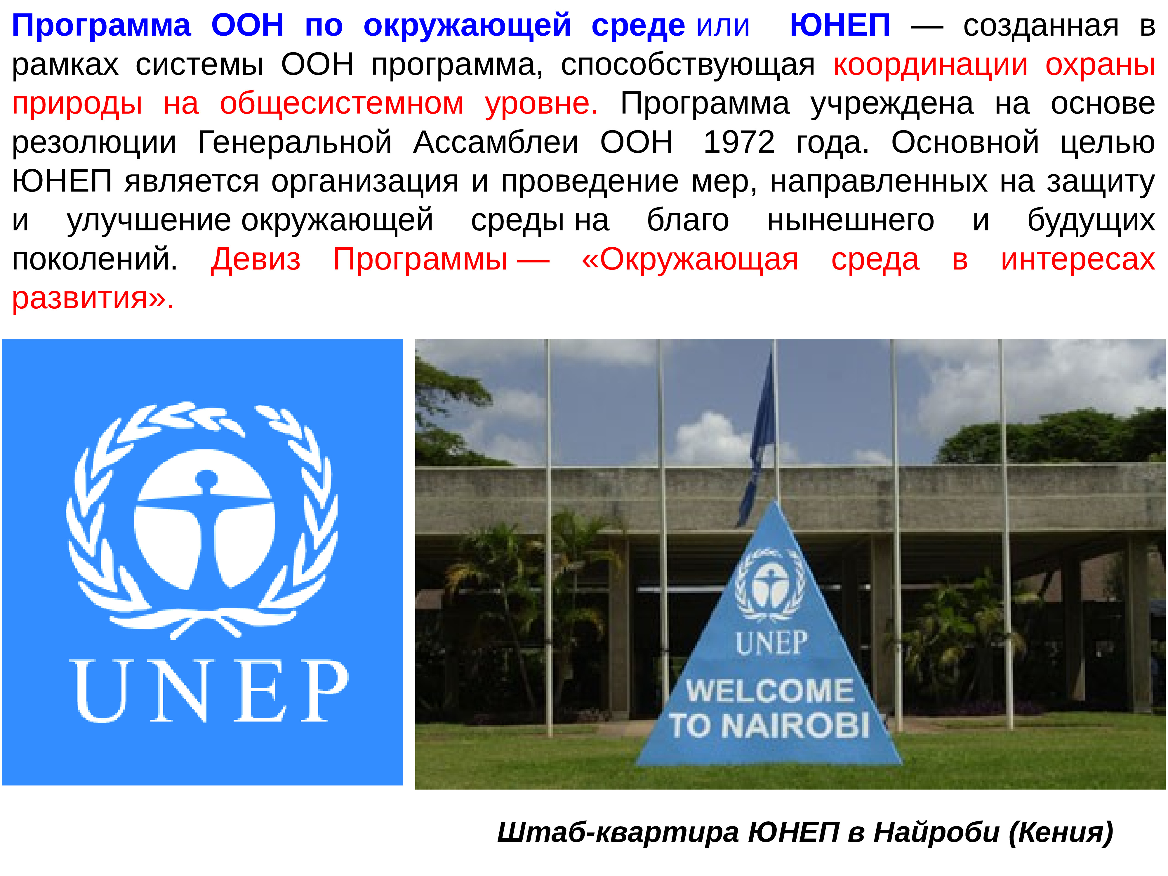 Охрана оон. ООН по окружающей среде. Программа ООН по окружающей среде (UNEP). Деятельность ЮНЕП. Проекты ЮНЕП.