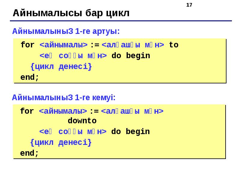 Презентации по паскалю