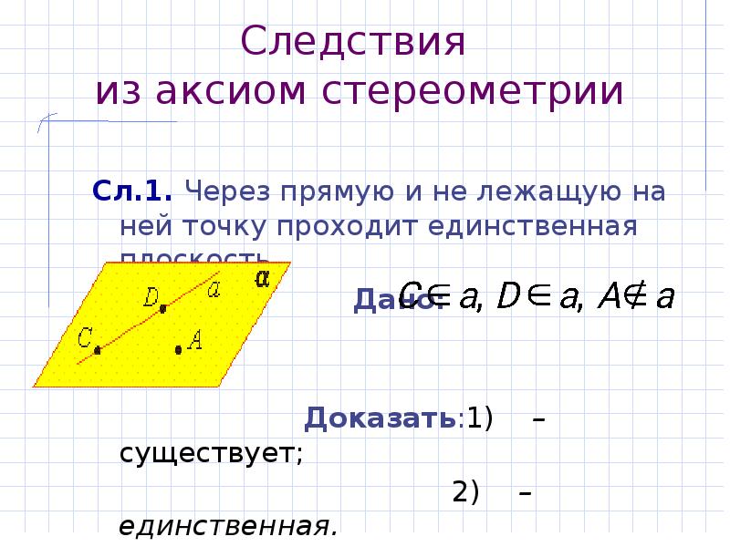 Аксиомы стереометрии. Доказательство 1 следствия из аксиом стереометрии. Доказательство 2 следствия из аксиом стереометрии. Доказательство 2 теоремы из аксиом. Аксиома 1 стереометрии доказательство.